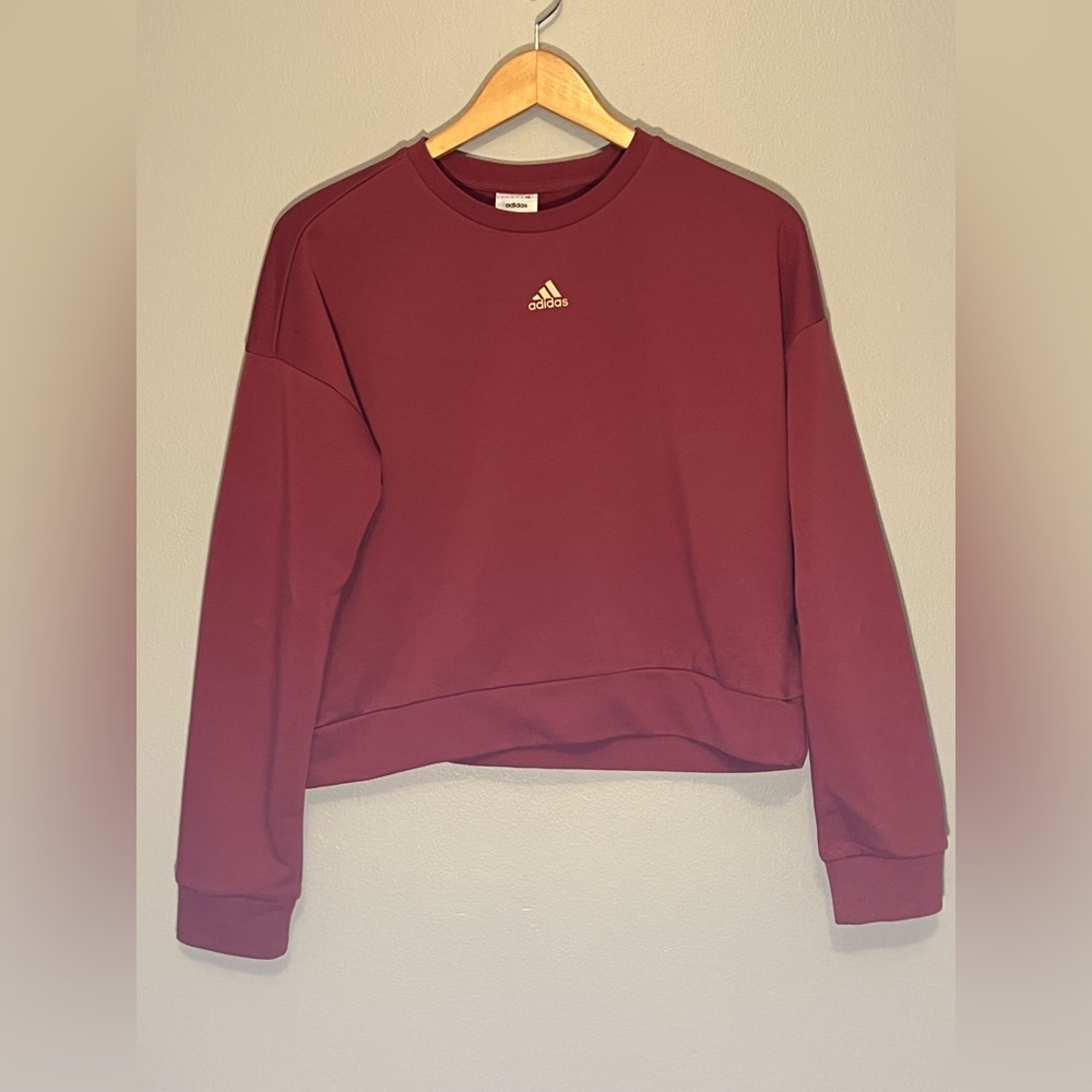 Adidas Crop Top Long Sleeve Women’s Size Medium